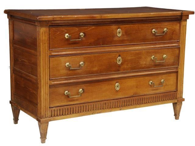 FRENCH LOUIS XVI STYLE THREE DRAWER 35740a