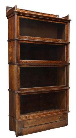 ENGLISH OAK FOUR STACK BARRISTER S 35741a
