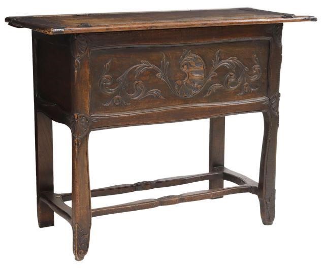 FRENCH PROVINCIAL CARVED WALNUT