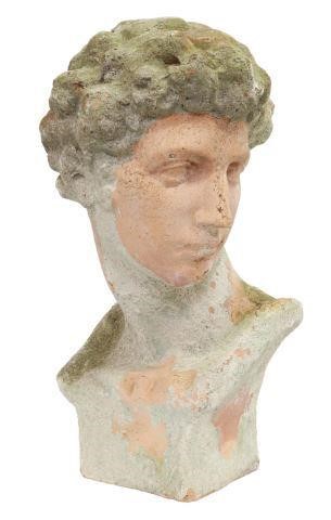 TERRACOTTA BUST, AFTER MICHELANGELO'S