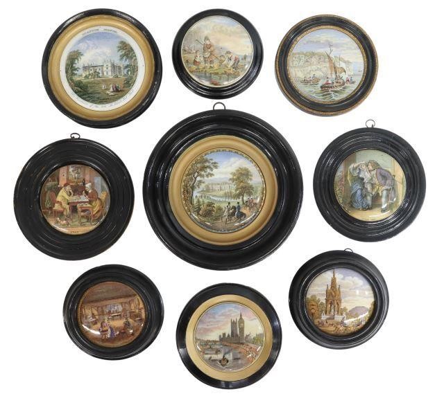  9 FRAMED ENGLISH PRATTWARE POT 357467