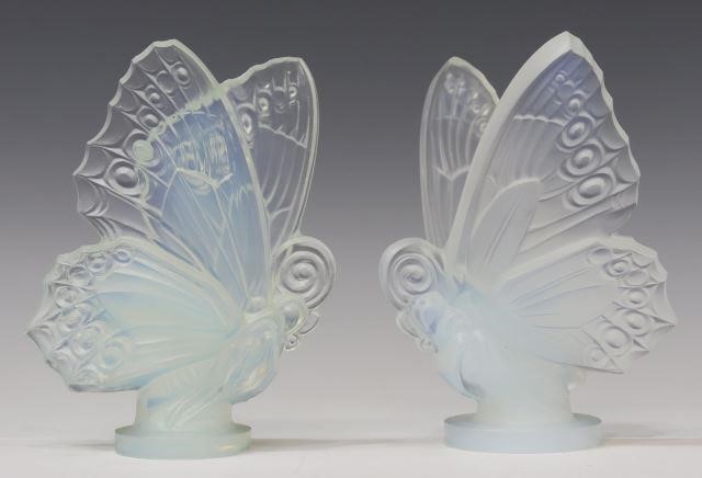  2 FRENCH SABINO OPALESCENT ART 35752a