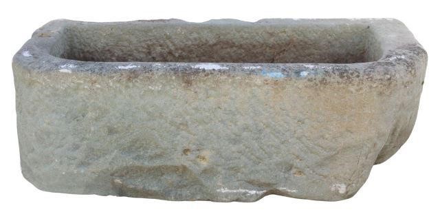 LARGE RUSTIC STONE HOLLOWED TROUGH 357573