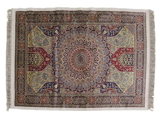 TURKISH HEREKE BAMBOO SILK RUG  35757f