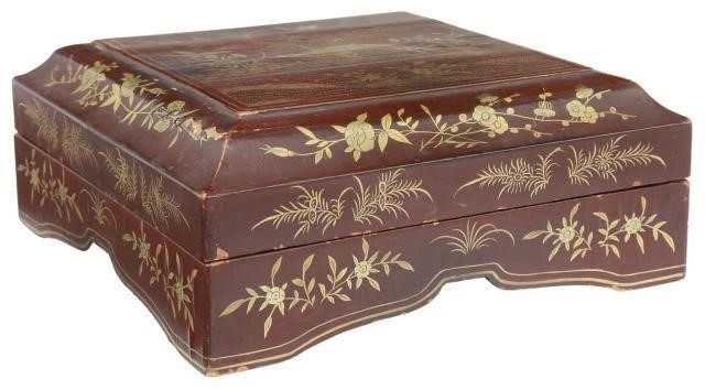 CHINESE LACQUERED SWEETMEAT BOX  35759f