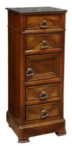 FRENCH LOUIS PHILIPPE MARBLE TOP 3575ab