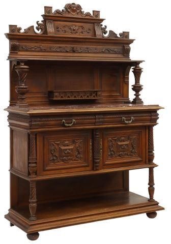 FRENCH HENRI II STYLE MARBLE TOP 3575b8