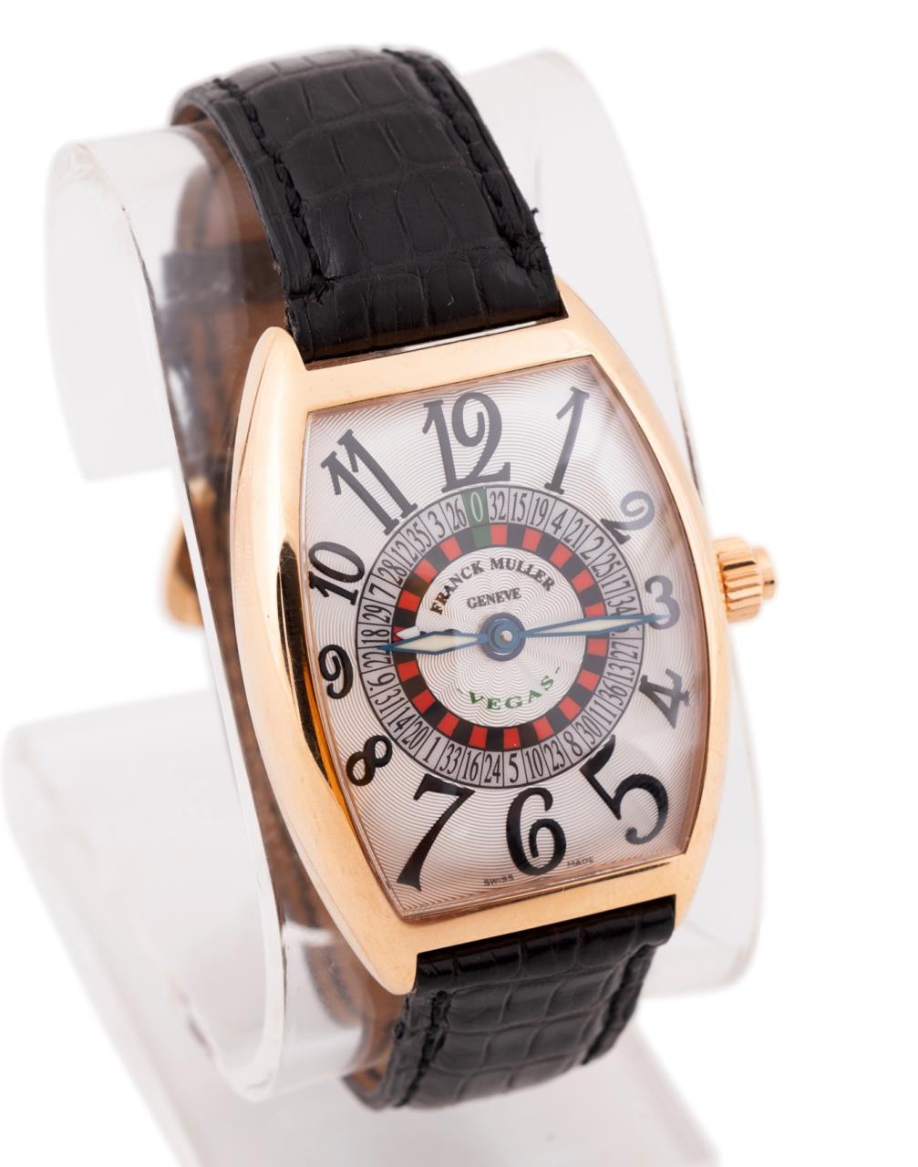 MEN'S FRANCK MULLER 18K RG VEGAS