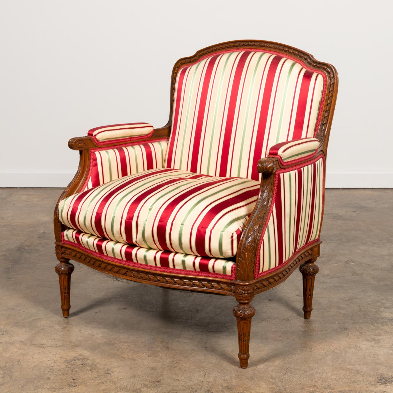 LOUIS XVI STYLE STRIPED UPHOLSTERED 359e97