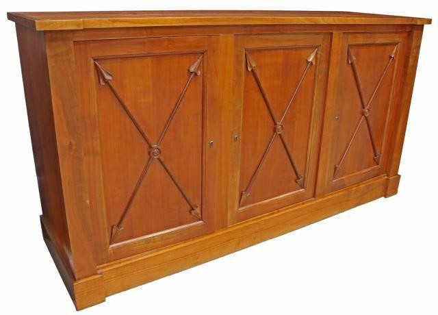 FRENCH EMPIRE STYLE FRUITWOOD SIDEBOARDFrench