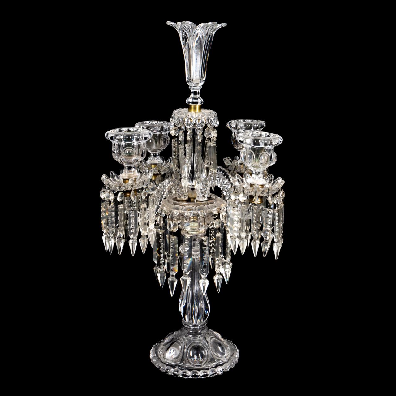 BACCARAT MEDALLION FOUR-LIGHT EPERGNE