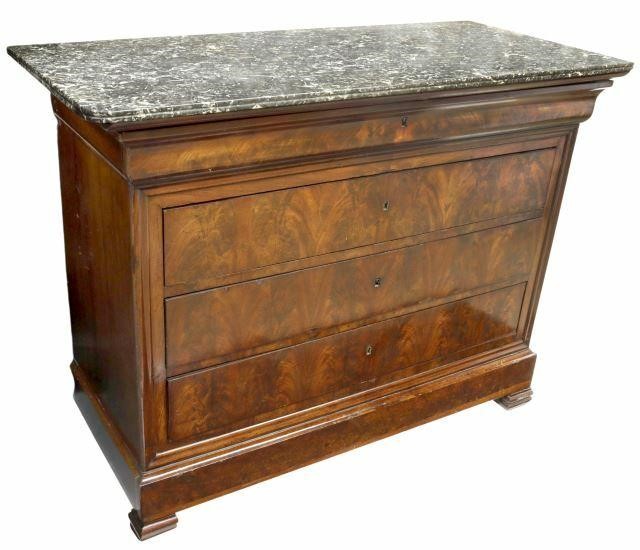 FRENCH LOUIS PHILIPPE MARBLE TOP 359ece