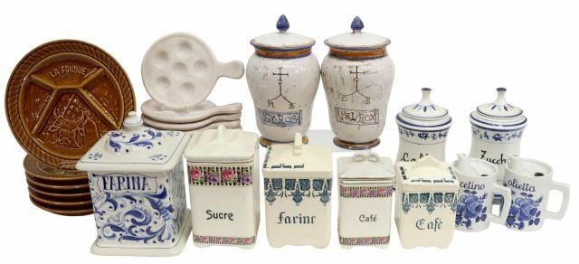  23 FRENCH ITALIAN CERAMIC TABLEWARE lot 359ee8