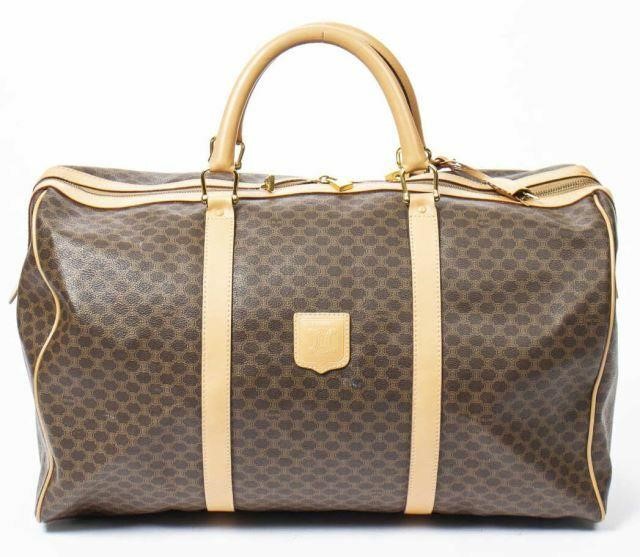 CELINE MACADAM LOGO CANVAS WEEKENDER