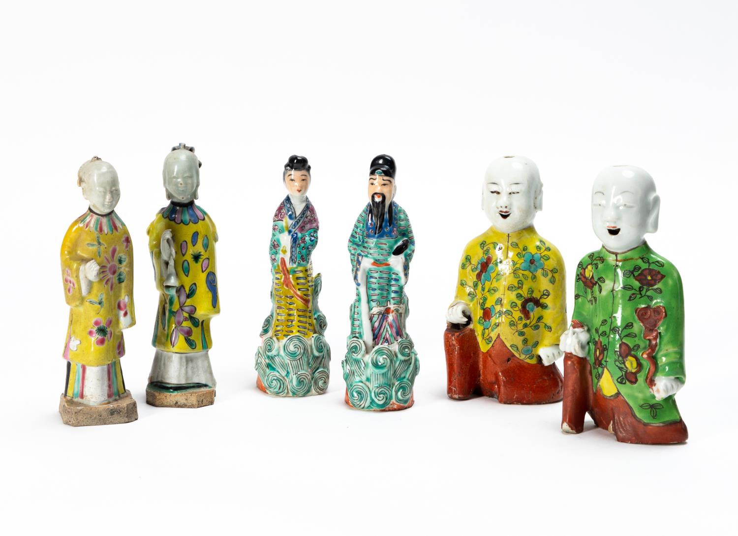 6PC CHINESE FIGURES, 4 IMMORTALS