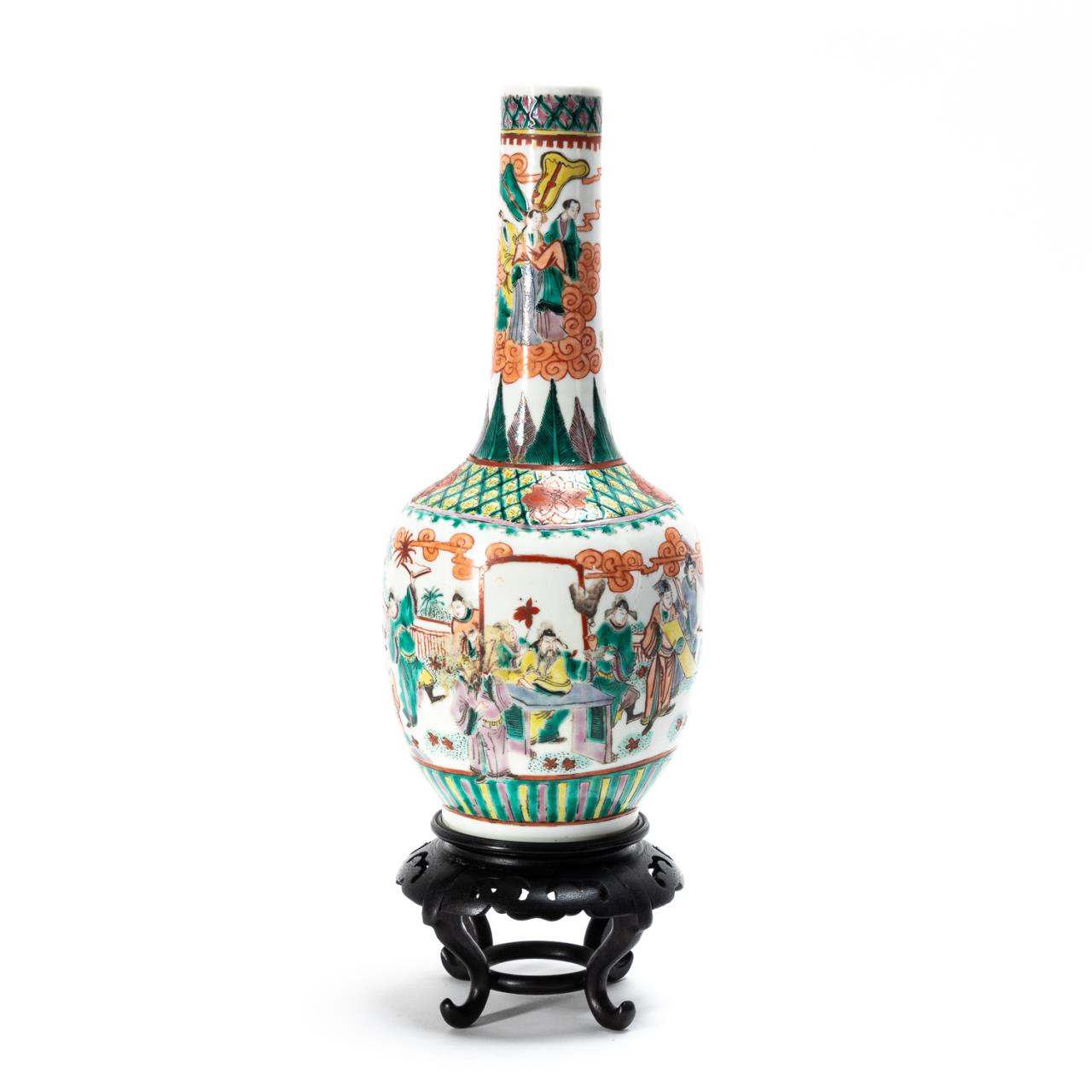 CHINESE FAMILLE VERTE BOTTLE FORM