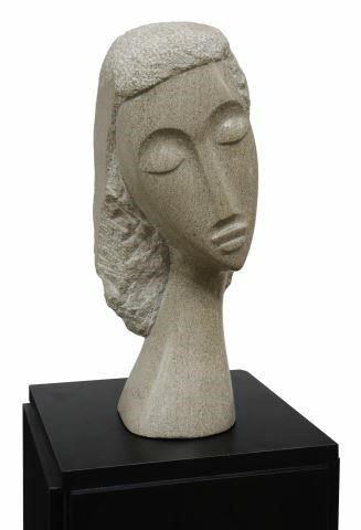 LALIBERTE STONE SCULPTURE FEMALE