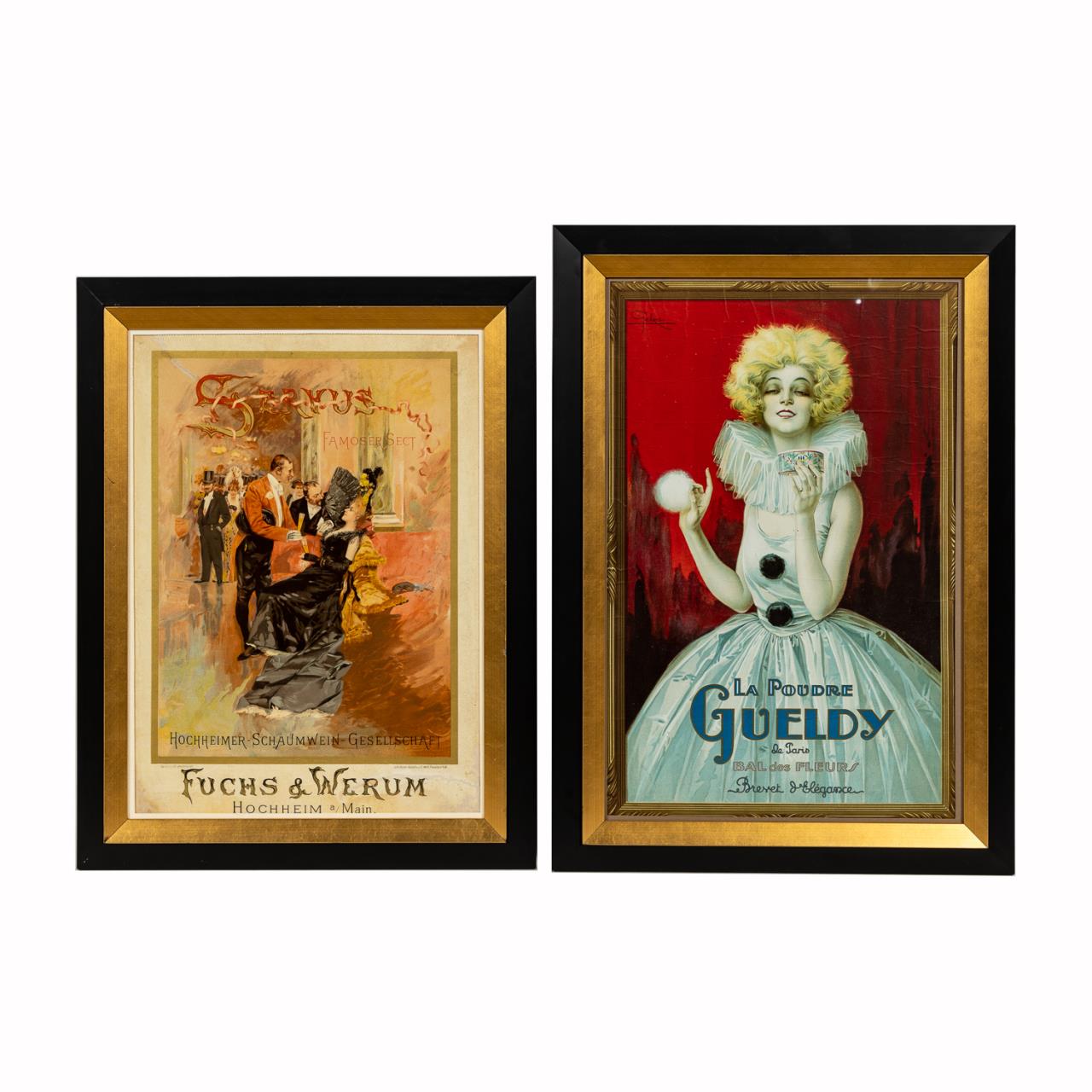 2 FRENCH GERMAN ART NOUVEAU ADVERTISING 35a193