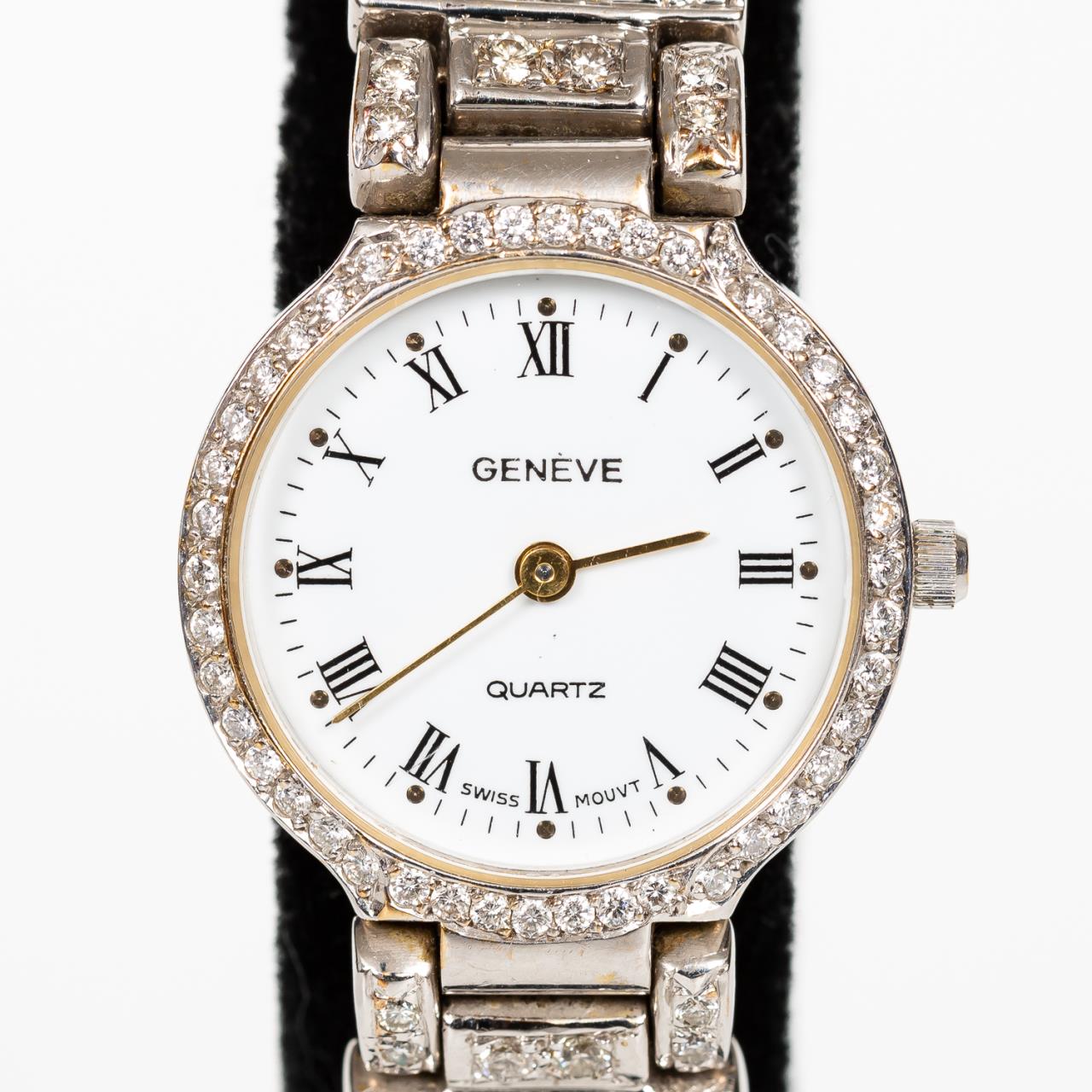 GENEVE LADIES 14K GOLD DIAMOND 35a214