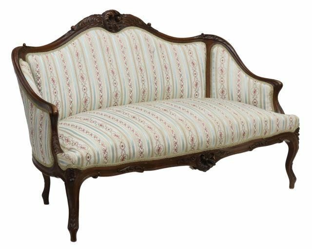 FRENCH LOUIS XV STYLE WALNUT SALON 35a217