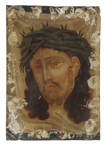 OIL ON TIN RETABLO EL DIVINO ROSTRO  35a27d