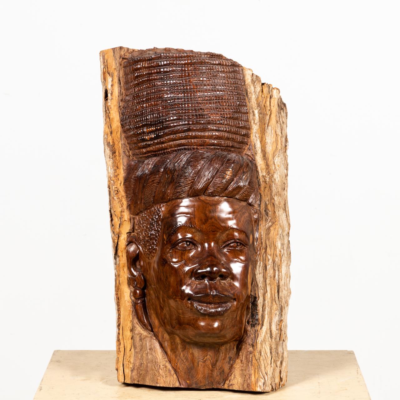 GLADMORE REZA WOOD SCULPTURE  35a28d