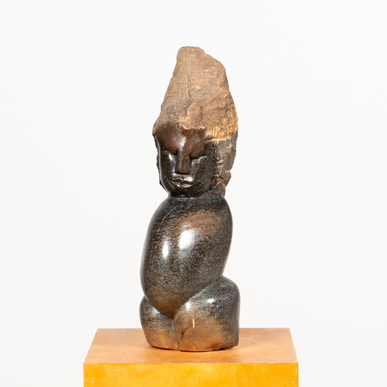 AFRICAN SHONA STONE FERTILITY SCULPTURE,