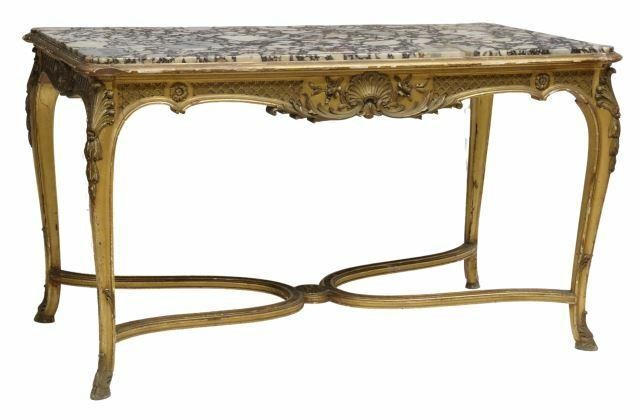 EXCEPTIONAL LOUIS XV STYLE MARBLE TOP 35a2e3