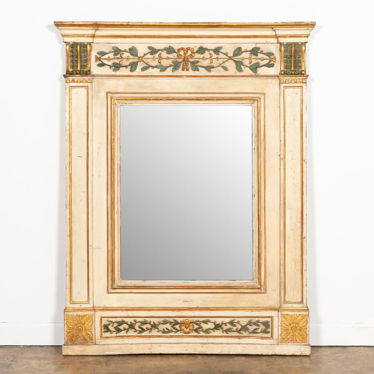 ITALIAN NEOCLASSICAL PAINTED OVERMANTEL