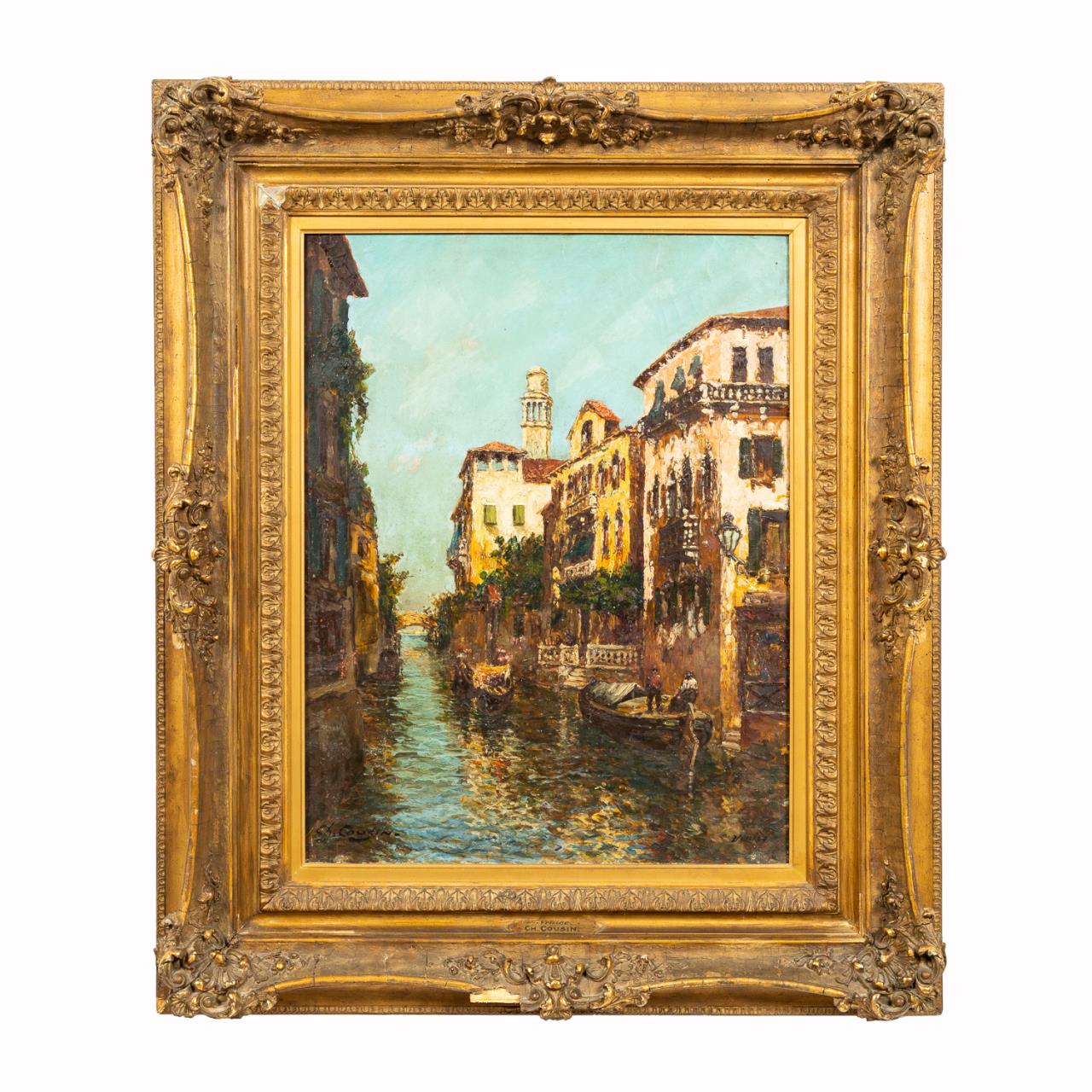 CHARLES COUSIN VENICE CANAL OIL 35a361