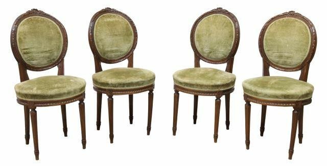  4 FRENCH LOUIS XVI STYLE FINELY 35a37a