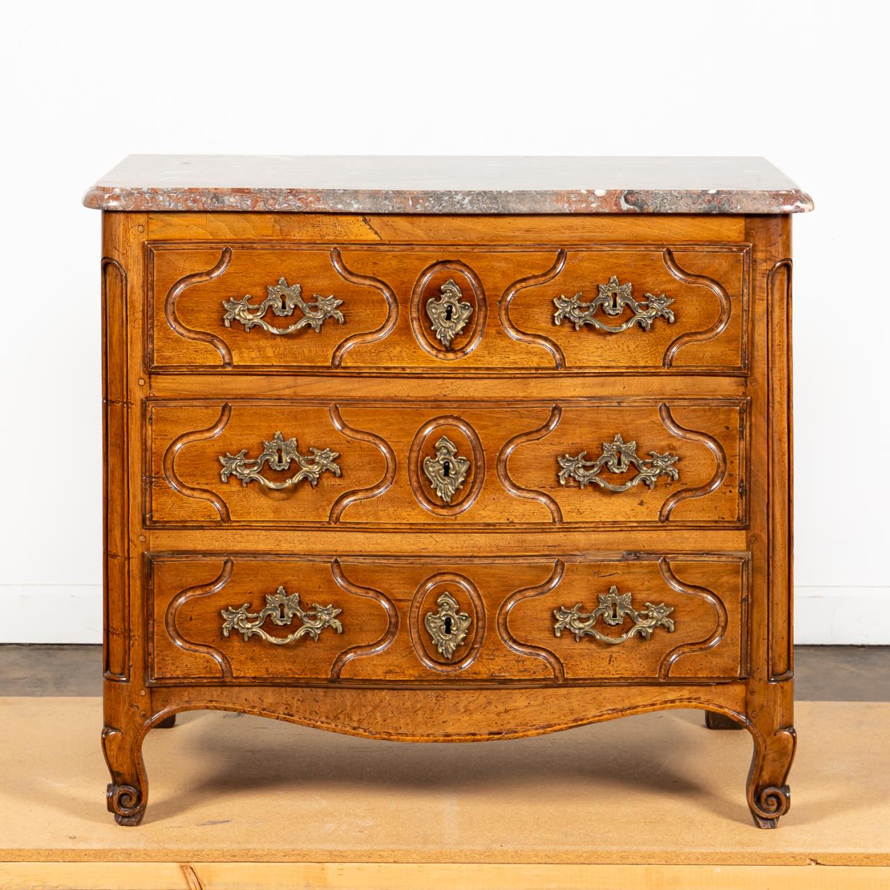 19TH C. LOUIS XV-STYLE MARBLE TOP