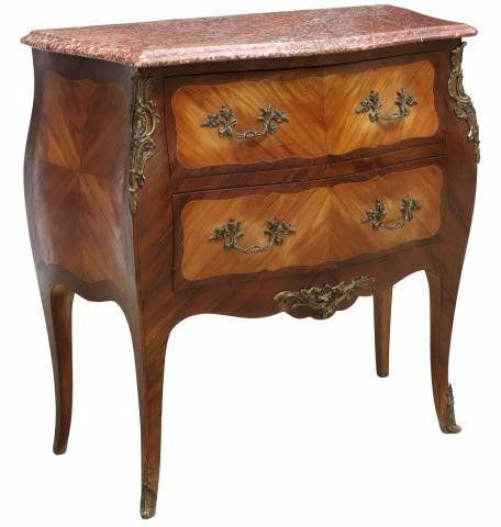 FRENCH LOUIS XV STYLE MARBLE-TOP