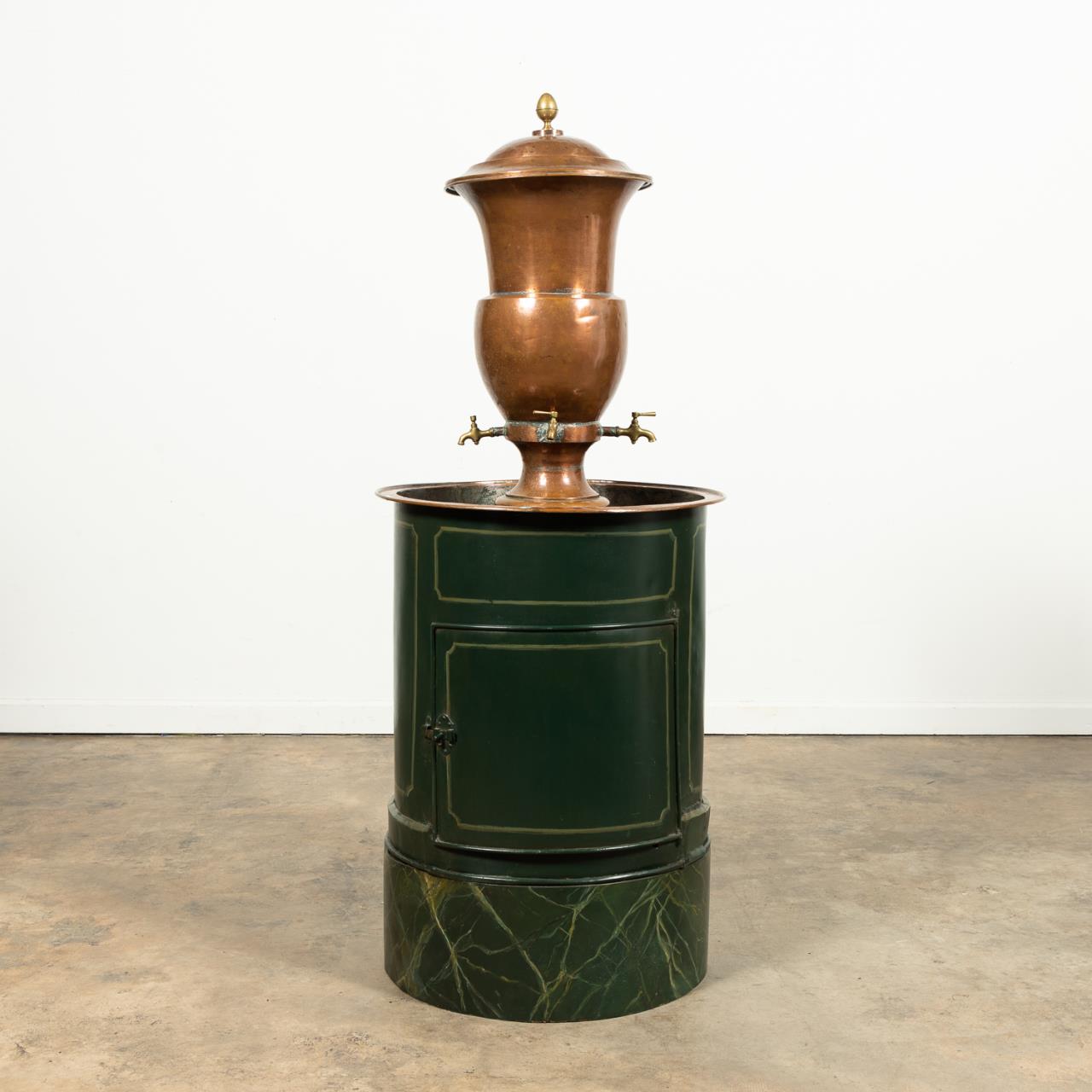 FRENCH COPPER WATER FOUNTAIN ON