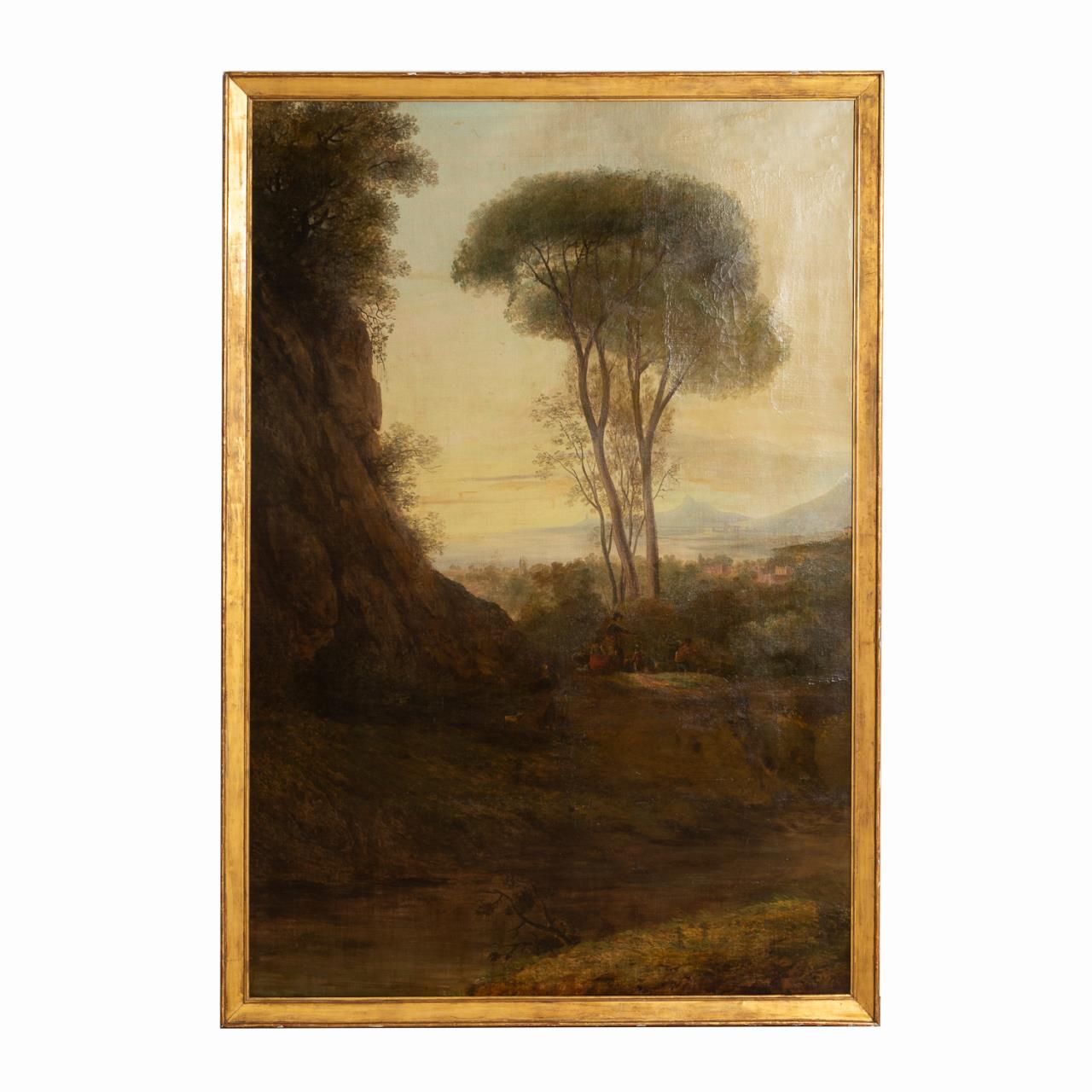 18TH/19TH C. LARGE LANDSCAPE WITH