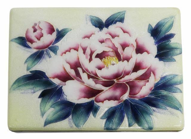 JAPANESE WIRELESS ENAMEL PEONIES 35a478