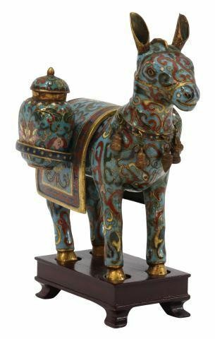 CHINESE CLOISONNE ENAMEL STANDING 35a496