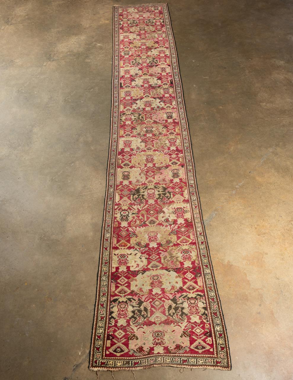 ANTIQUE KARABAGH RUG RUNNER  35a523