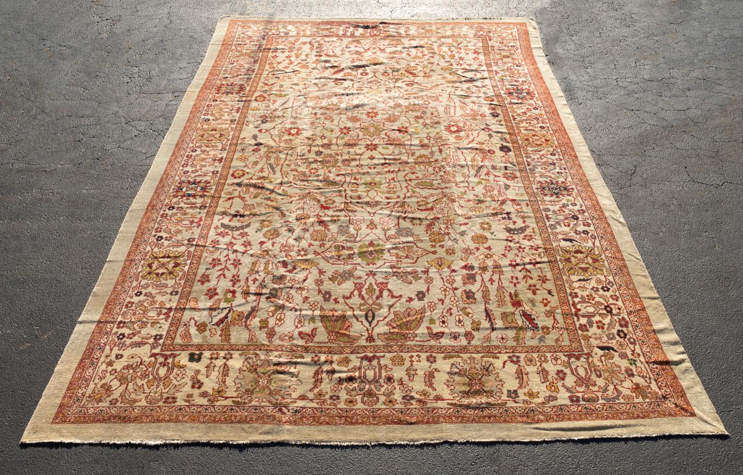 HAND WOVEN TURKISH SULTANABAD RUG  35a532