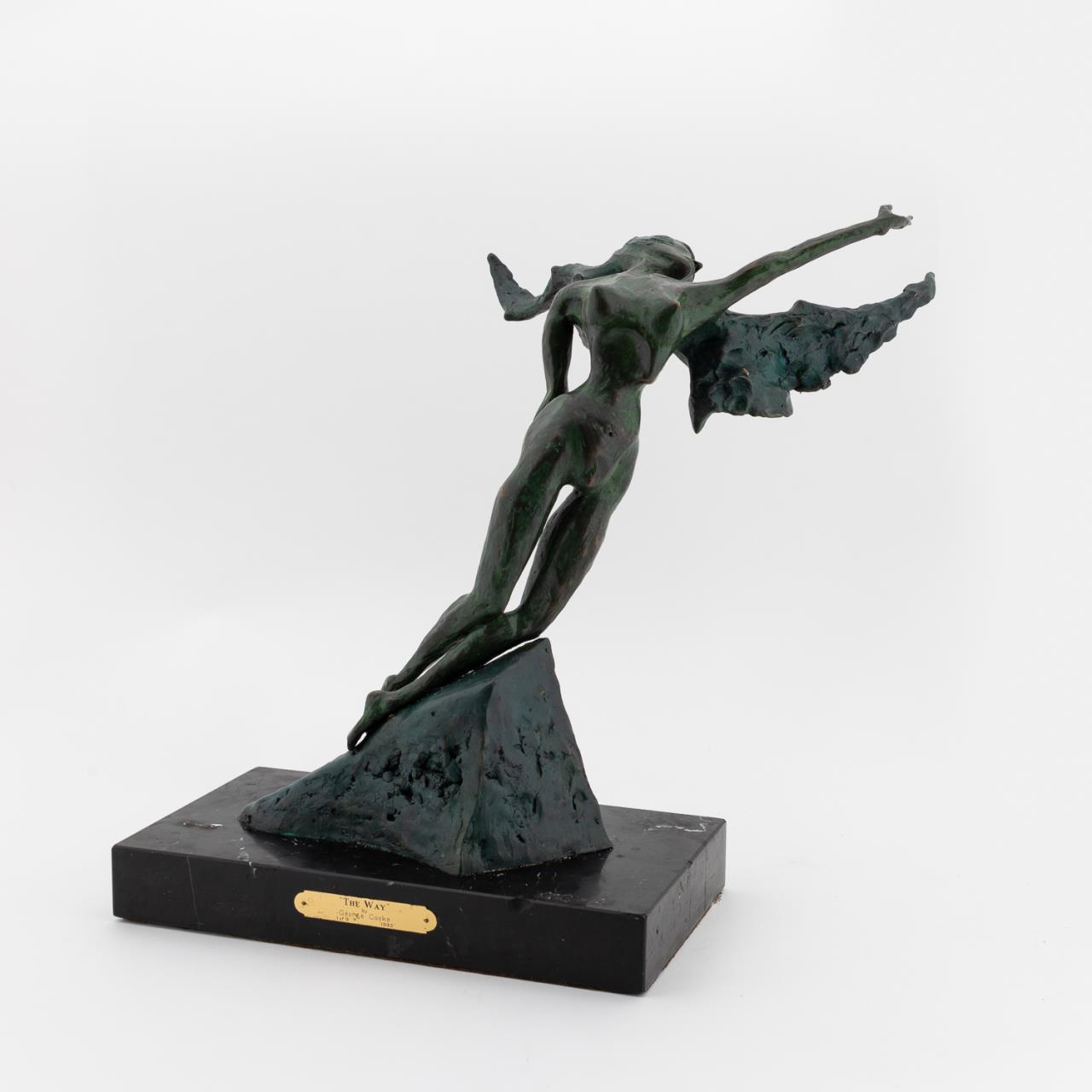 GEORGE COOKE THE WAY BRONZE FIGURAL 35a598