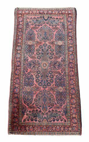 HAND-TIED PERSIAN SAROUK RUG, 4'1"