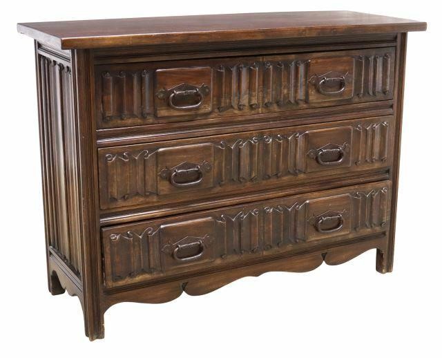 CONTINENTAL GOTHIC STYLE THREE DRAWER 35a646