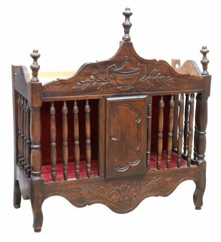 FRENCH PROVINCIAL SPINDLED PANETIERE