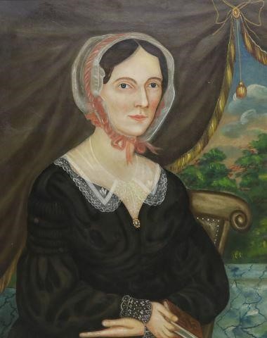 AMERICAN SCHOOL PORTRAIT OF A LADY 35a68e