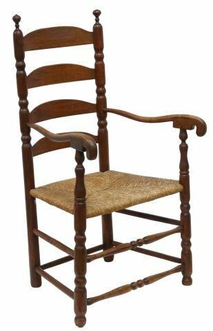 NEW HAMPSHIRE LADDER-BACK ARMCHAIR,