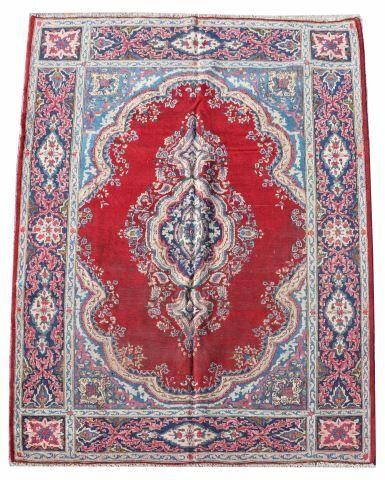 HAND-TIED PERSIAN YAZD RUG, 11'6.5"