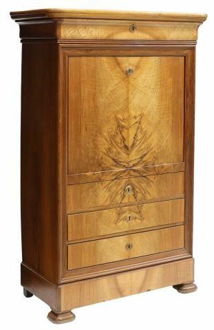 FRENCH LOUIS PHILIPPE WALNUT SECRETAIRE 35a702