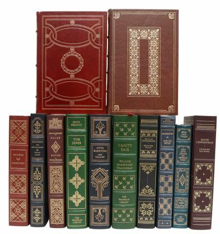 (12) FRANKLIN LIBRARY BOOKS W/ GILT