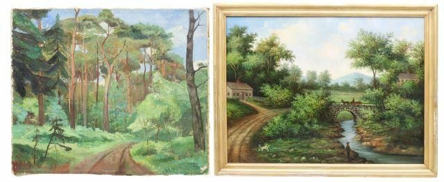  2 LANDSCAPE PAINTINGS NEW HAMPSHIRE lot 35a761