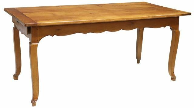 FRENCH PROVINCIAL FRUITWOOD WORK TABLEFrench